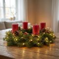 LED lichtketting 40s voor batterijen warm wit | Floristik24.nl