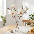 Magnolia Witte Kunstbloemknoppen Decoratie Tak H40cm 2st | Floristik24.nl