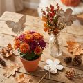 Bloemenplug houten vlinder decoratieve bloemen 9cm 12 st | Floristik24.nl