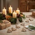 Strooidecoratie kerstboom naturel 3x4,5cm 72 st | Floristik24.nl