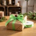 Cadeau- en decoratielint 15mm x 50m lichtgroen | Floristik24.nl