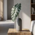Kunstpijlenblad kunstplant alocasia deco groen 74cm | Floristik24.nl