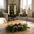 Kandelaar, kandelaar Adventskrans 27,5cm H18,5cm | Floristik24.nl