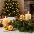 Kerstbal kunststof goud 6cm 12 st | Floristik24.nl