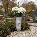 Grafvaas polyresin engelenmotief vaas om in te pluggen H29cm | Floristik24.nl