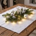 Sneeuwdeken decoratie sneeuw in witte winterdecoratie 240×90cm | Floristik24.nl