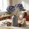 Kunstmatige Hortensia Decoratie Kunstbloem Blauw Paars 34cm 2 stuks | Floristik24.nl
