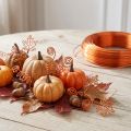 Aluminium knutseldraad, oranje, Ø2mm, 500g, 60m, voor doe-het-zelf decoraties | Floristik24.nl