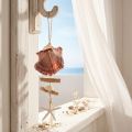 Maritieme decoratieve hanger schelp zeester Ø10–12cm 40cm | Floristik24.nl