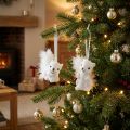 Witte Eekhoorn 6 cm bedels met