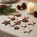 Decoratieve kerststerren naturel bruin Ø3,5–5,5cm 48 st | Floristik24.nl