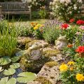 Kikkerdecoratie, keramiek, groen/bruin, vintage, zomer, 7 cm hoog, 2 stuks | Floristik24.nl