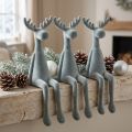 Elanden decoratieve rand zitplaats H31cm grijs 3 stuks | Floristik24.nl