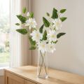 Kunstmatige clematistak met bloesem voor een elegante en onderhoudsvriendelijke decoratie, 81 cm, 2 stuks | Floristik24.nl