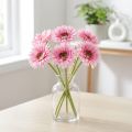 Kunstmatige gerbera's voor in de tuin, roze, 47 cm, 6 stuks | Floristik24.nl
