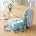 Kanten rand blauw decoratief lint B9mm L20m | Floristik24.nl