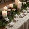 Kokosster Decoratie Kokossterren White Washed 5cm 30 st | Floristik24.nl