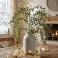 Decoratieve lariks tak met kegels, groen, winterdecoratie 93cm, besneeuwd, kunstkersttak | Floristik24.nl