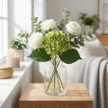Hortensia kunst, bloemdecoratie, zijden bloem groen L44cm | Floristik24.nl
