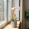 Orchideeënstok, plastic, oranje, klimhulp voor orchideeën, H64cm | Floristik24.nl