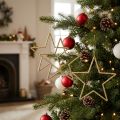 Kerstdecoratie ster hanger gouden glitter 17,5cm 9st | Floristik24.nl