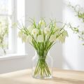Schaakbordbloemen Fritillaria kunstwit, groen 40cm 12 st | Floristik24.nl