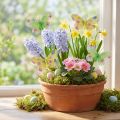 Decoratieve vlinders op draad geelgroene bloemen 6×9cm 12st | Floristik24.nl