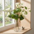 Kunstmatige lathyrus, tuinbloemen, wit, 85 cm | Floristik24.nl