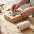 Jutelint jutekoord sierlint jute crème Ø3mm 200m | Floristik24.nl