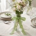 Kanten lint, decoratief lint, groen, 18 mm breed, 20 m lang | Floristik24.nl