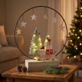 Decoratieve ring hout metaal Kerst met hond Ø21cm H25cm | Floristik24.nl
