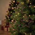 Decoratieve sterren kerstboom bessen glitter paars Ø12cm 12 stuks | Floristik24.nl