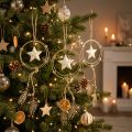 Hangdecoratie kerstboomversiering ster H38cm 3 st | Floristik24.nl