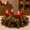 Mini kerstbal rood mat en glanzend Ø2,5cm 22 stuks | Floristik24.nl
