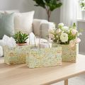 Cadeauzakje met handvatten Cadeauzakje met patroon 24×12×12cm 6st | Floristik24.nl
