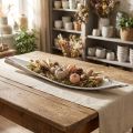 Kokosnootschaal kokosblad wit gewassen 60cm | Floristik24.nl