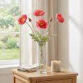 Klaprozen Kunst Roze Kunstbloemen Ø6–7cm L78cm 3st | Floristik24.nl