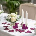 Strooidecoratie hart paars 3-5cm 48 st | Floristik24.nl