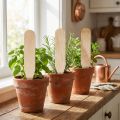 Tuinpalen houten bedpalen voor kruiden &amp; Co 10cm 12st | Floristik24.nl