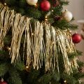Kerstverlichting goud kerstversiering gordijn goud 90×200cm | Floristik24.nl