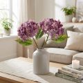 Kunsthortensia's Paars Kunstbloemen Hortensia 34cm 2 stuks | Floristik24.nl