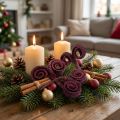 Droge decoratie Palm Male wijnrood 25 stuks | Floristik24.nl