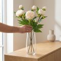 Lange kunstpioenen kunstbloemen crème 70cm 3 st | Floristik24.nl