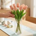 Kunsttulpen Real-Touch perzikroze 38cm bos van 7 st | Floristik24.nl