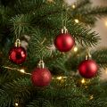 Kerstboomversiering Kerstbal rood 3 cm 14 stuks | Floristik24.nl