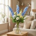 Kunstmatige Delphinium Blauwe Delphinium Kunstbloem Zijden Bloemen | Floristik24.nl