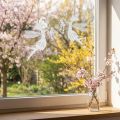 Decoratieve sprookjesraamdecoratie lente metaal wit elfje 15×10cm 2 st | Floristik24.nl