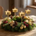 Theelichthouder om in te steken gouden theelichthouder Advent Ø4cm 8 st | Floristik24.nl