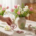 Houten harten decoratieve harten hout roze groen wit 5,5cm 18 st | Floristik24.nl