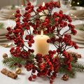 Bessenkrans rode kunstplanten rood Kerst Ø20cm | Floristik24.nl